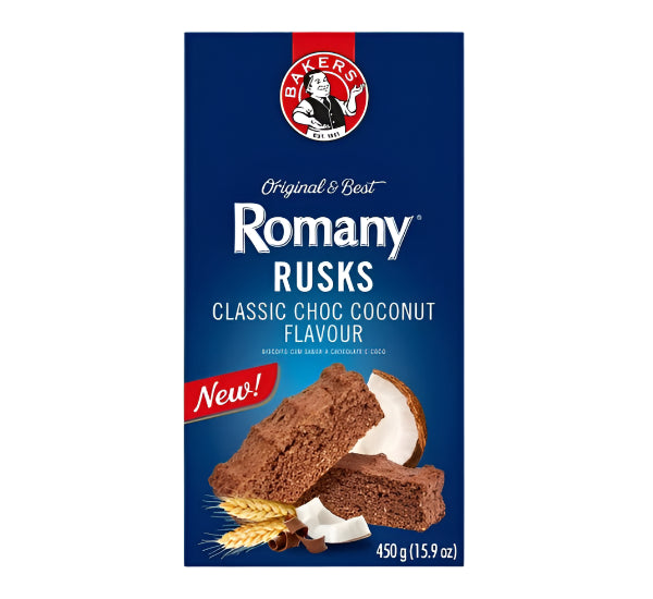 Romany Rusks Original Choc Coconut Flavour 400g