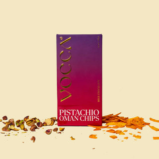 Vocca Pistachio Oman Chips In Milk Chocolate Bar 125g