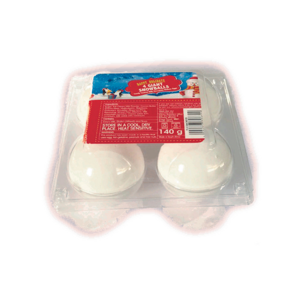 Kayleys Giant White Snow Ball Pack of 4 140g