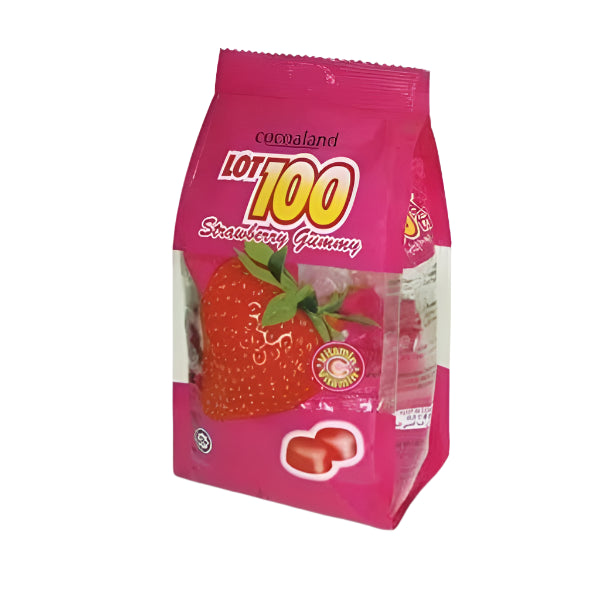 Lot 100 Gummies Strawberry Individually Wrapped 150g
