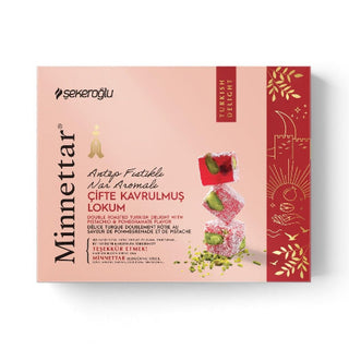 Minnettar Pistachio & Pomegranate Turkish Delight 300g