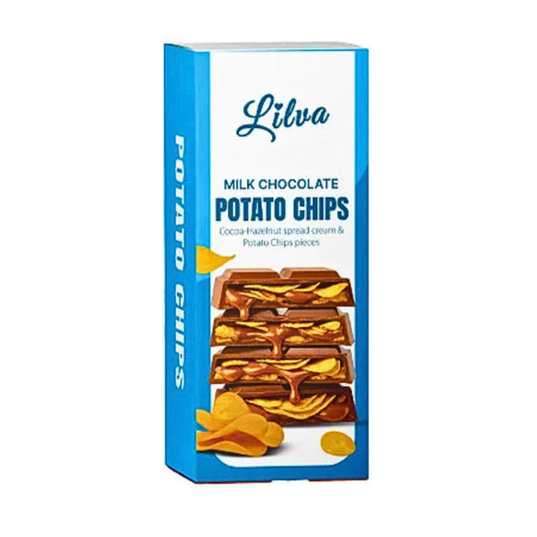 Liliva Potato Chips & Hazelnut Cream Milk Chocolate 85g