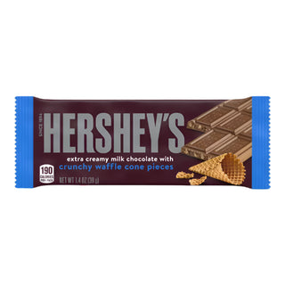 Hersheys Extra Creamy Milk Chocolate with Crunchy Waffle Cone Pieces 46g  