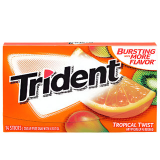Trident Tropical Twist Sugar Free 14 Sticks
