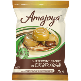 Amajoya Buttermint Candy with Chocolate Flavoured Centre 75g