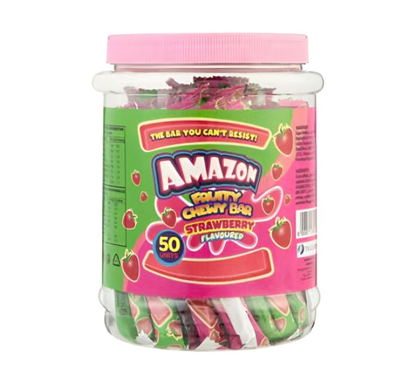 Amazon Fruity Chewy Bar Strawberry Tub of 50