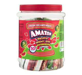 Amazon Fruity Chewy Bar Watermelon Tub of 50