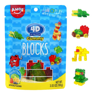 Amos 4D Gummy Blocks 80g