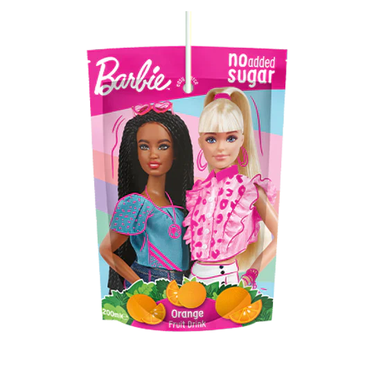 Barbie Orange Pouch Drink 200ml