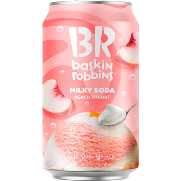 Baskin Robins Peach Yogurt Milky Soda 350ml
