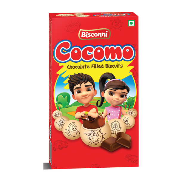 Bisconni Cocomo Strawberry Filled Biscuits 16g