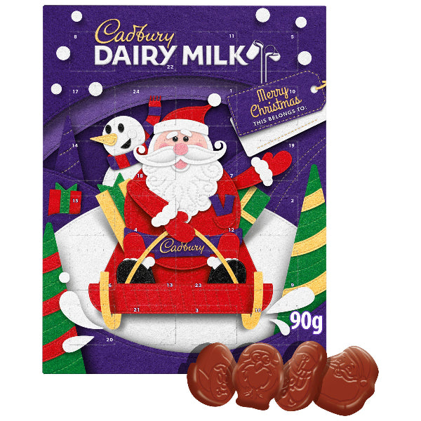 Cadbury Dairy Milk Advent Calendar 90g