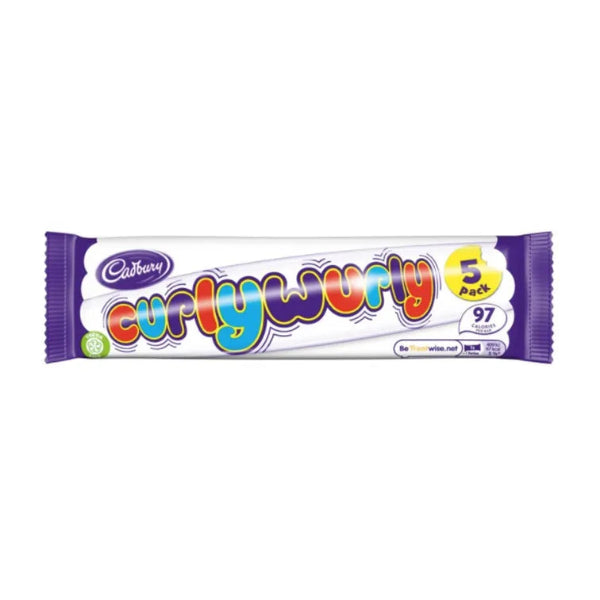 Cadbury Curly Wurly Pack of 5 Bars 107.5g