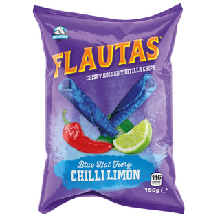Flautas Blue Heat Fiery Chilli Limon 150g