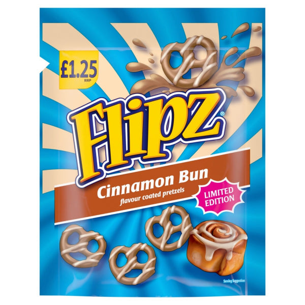 Flipz Cinnamon Bun Coated Pretzels 80g