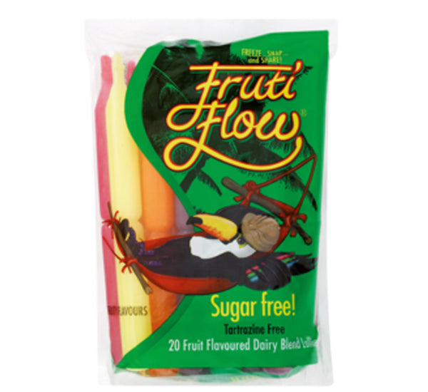 Fruit Flow Sugar Free Fruit Flavoured Lollies (Pack of 20)