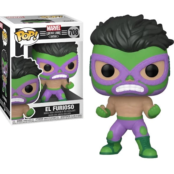 Funko POP! Marvel #708: Lucha Libre Edition - El Furioso (Hulk)