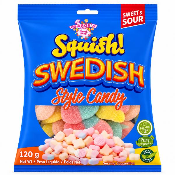 Georges Squish Swedish Style Candy 120g