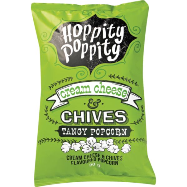 Hoppity Poppity Cream Cheese & Chives Tangy Popcorn 90g