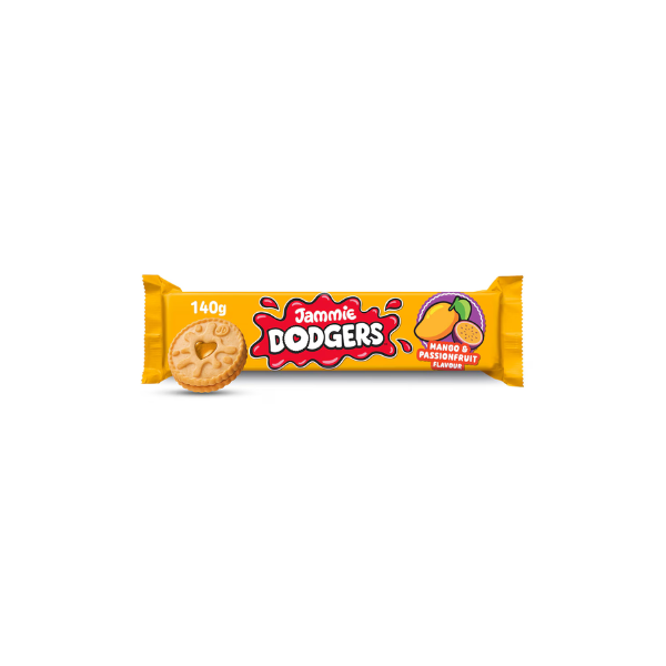 Jammie Dodgers Mango & Passion Fruit Flavour Biscuits 140g