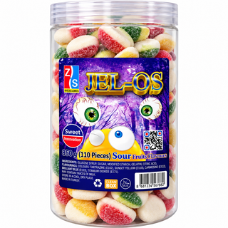 Z&S Jel-Os Eye Balls Sour Fruits Tub of 110