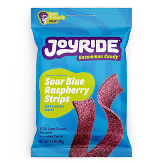 Joyride Sour Blue Raspberry Strips by Ryan Trahan 48g
