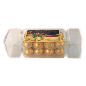 Kayleys Foil Chocolate Balls in Cracker 16 Pack (Gold & Silver)