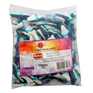 King Blue Shark Gummy Candy 125pcs 1kg