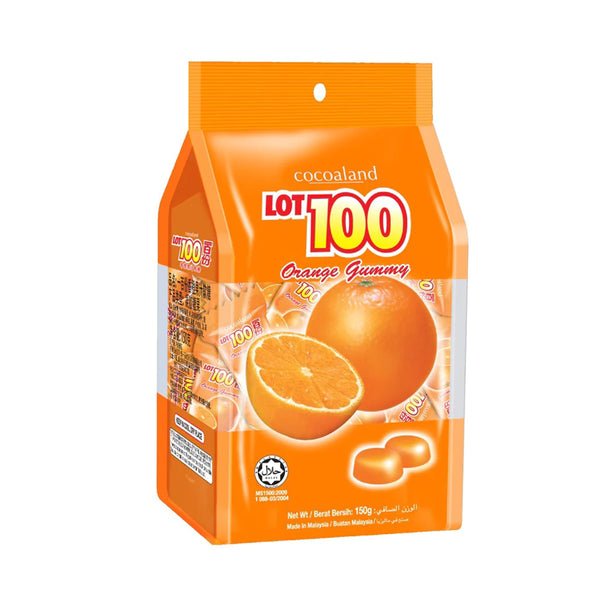 Lot 100 Gummies Orange  Individually Wrapped 150g