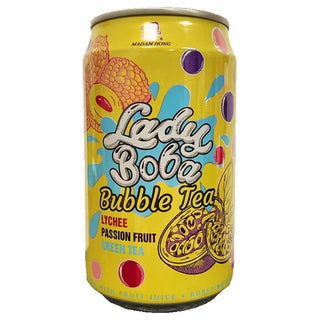 Lady Boba Bursting Boba Lychee, Passion Fruit, Green Tea 320ml