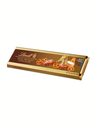 Lindt Swiss Premium Slabs Milk Chocolate Pretzel 300g