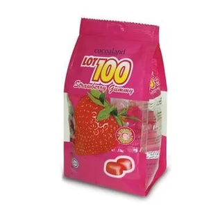 Lot 100 Gummies Strawberry  Individually Wrapped 150g