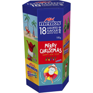 Mentos Mini Christmas Tube 18 Pack 180g