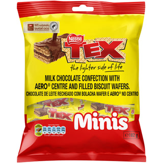 Nestle Tex Mini Bag Chocolate 182g