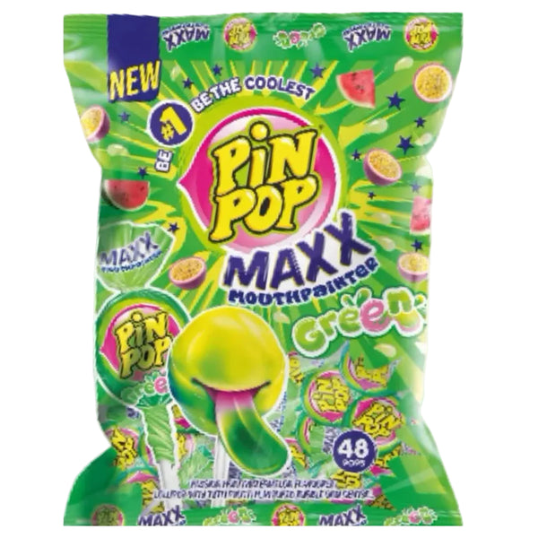 pin pop green mouth painter