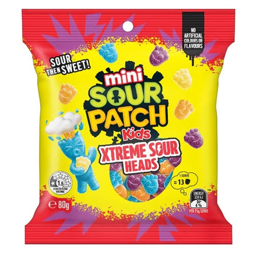 Sour Patch Extreme Sour Heads 80g