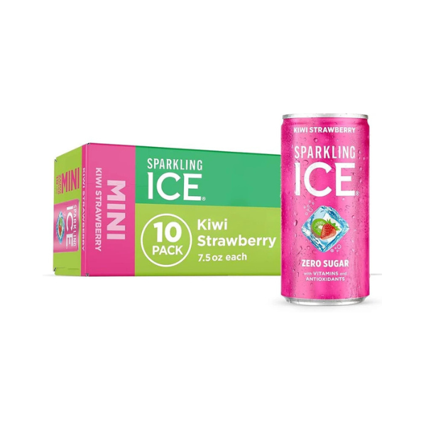 Sparkling Ice Kiwi Strawberry Zero Sugar Mini Can 10ct 222ml