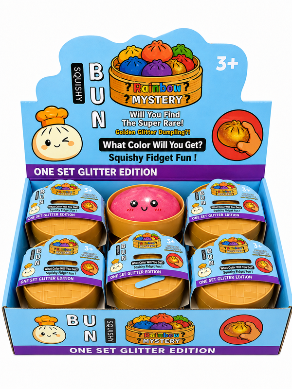Squishy Bun - One Set Rainbow Mystery (Price for 1)