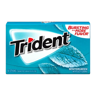 Trident Wintergreen Sugar Free 14 Sticks
