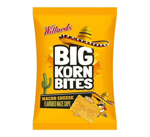 Willards Big Korn Bites Nacho Cheese 120g