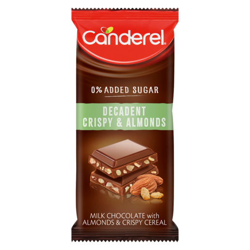 canderel decadent crispy & almond 100g