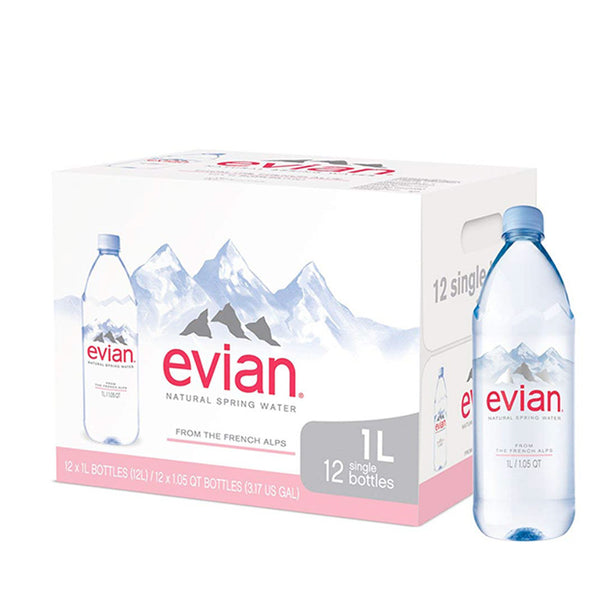 Evian Still Water PET 1L Case of 12