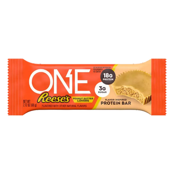 one Reeses Peanut Butter Lover Inspired Protein Bar 60g