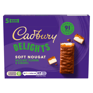 Cadbury Delight Hazelnut & Caramel Soft Nougat 110g 