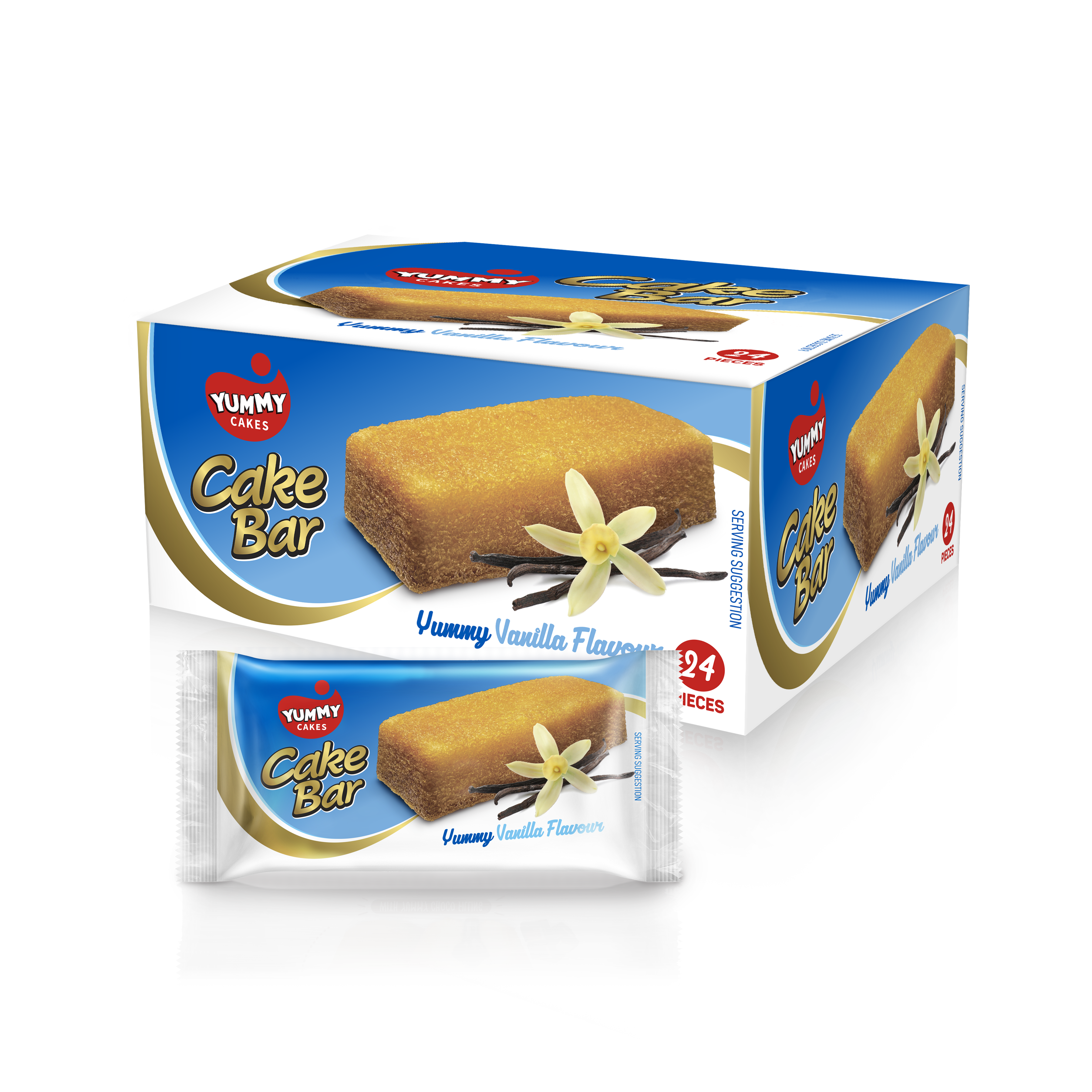 Yummy Cakes Vanilla 39g Box of 24 | Sweet City - Chocolates