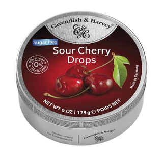 Cavendish & Harvey Sugar Free Sour Cherry Drops 175g