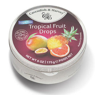 Cavendish & Harvey Sugar Free Tropical Fruit Drops 175g