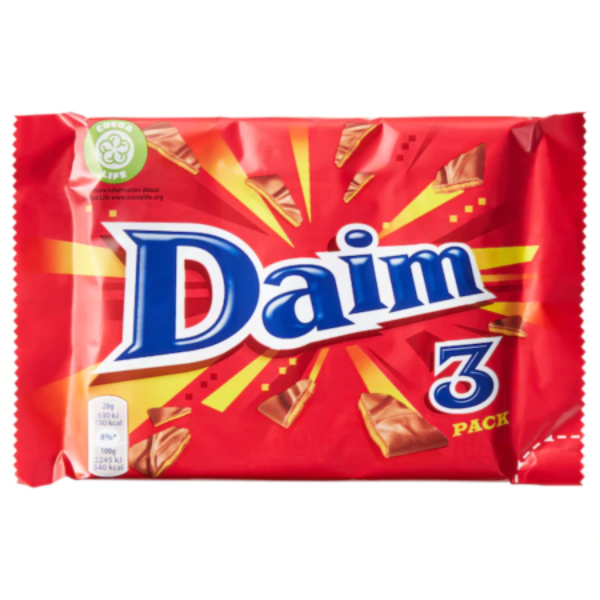 Daim Bar 3 Pack - 3x28g