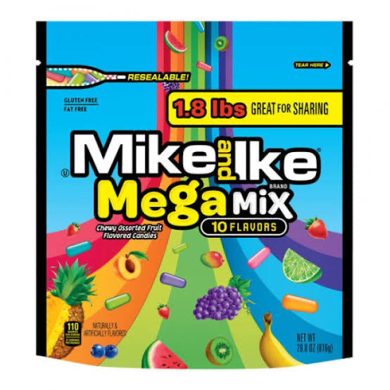 Mike & Ike Mega Mix Candies Bag 816g