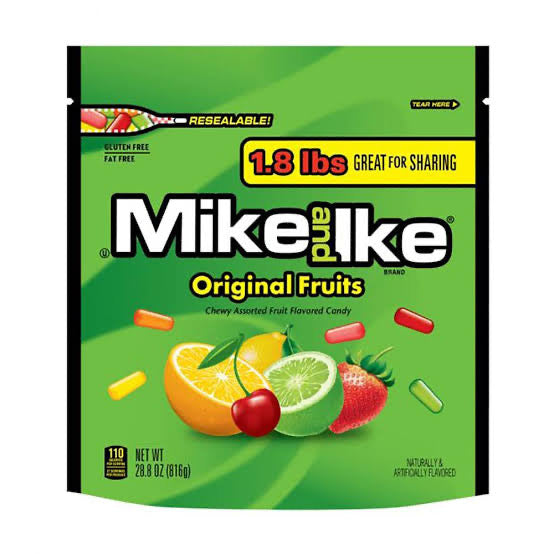 Mike & Ike Original Fruits Candies Bag 816g